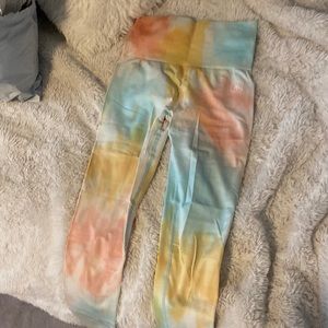 Allure gym leggings scrunch tie dye